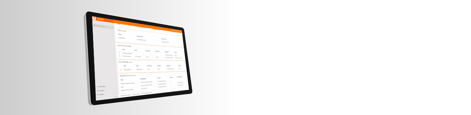 eDSMB Software Screen